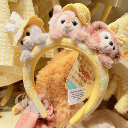 "Pre-Order" HKDL - StellaLou, LinaBell & ShellieMay Plush Headband for Adults, Duffy and Friends Lemon Fiesta 2026