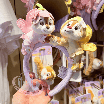 "Pre-Order" HKDL - Chip 'n' Dale Plush ears Headband for Adults, Forest Fairies 2026