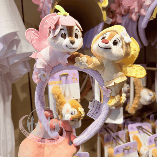 "Pre-Order" HKDL - Chip 'n' Dale Plush ears Headband for Adults, Forest Fairies 2026
