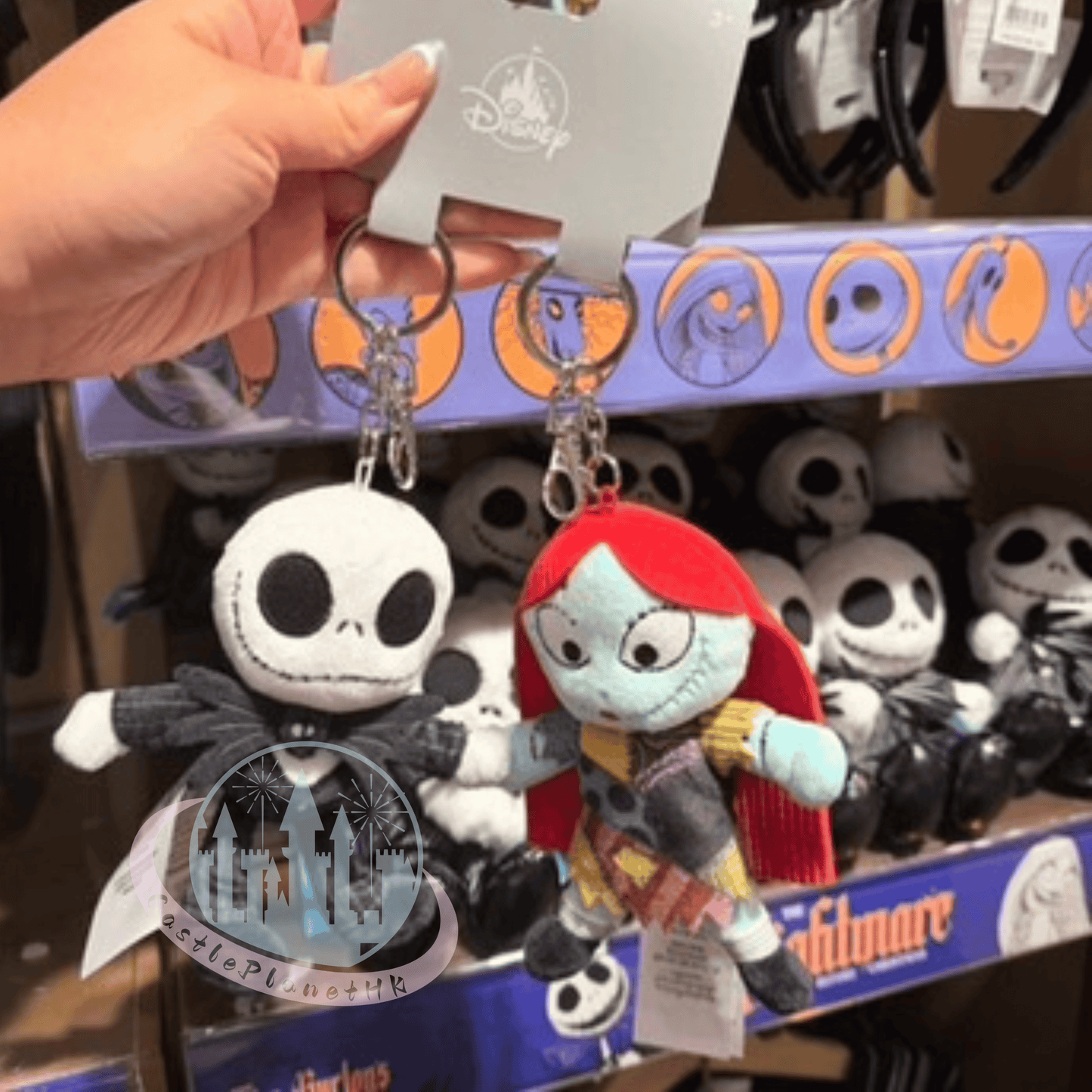 "Pre-Order" HKDL - Sally & Jack The Nightmare Before Christmas Plush Bag Charm set, Halloween 2026
