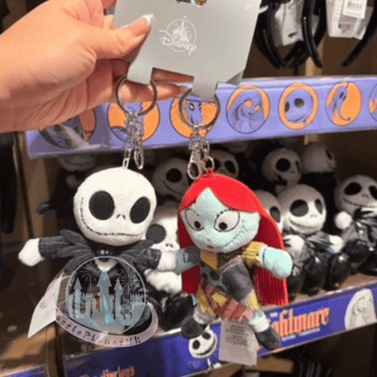 "Pre-Order" HKDL - Sally & Jack The Nightmare Before Christmas Plush Bag Charm set, Halloween 2026