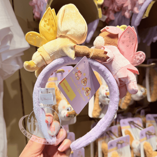 "Pre-Order" HKDL - Chip 'n' Dale Plush ears Headband for Adults, Forest Fairies 2026