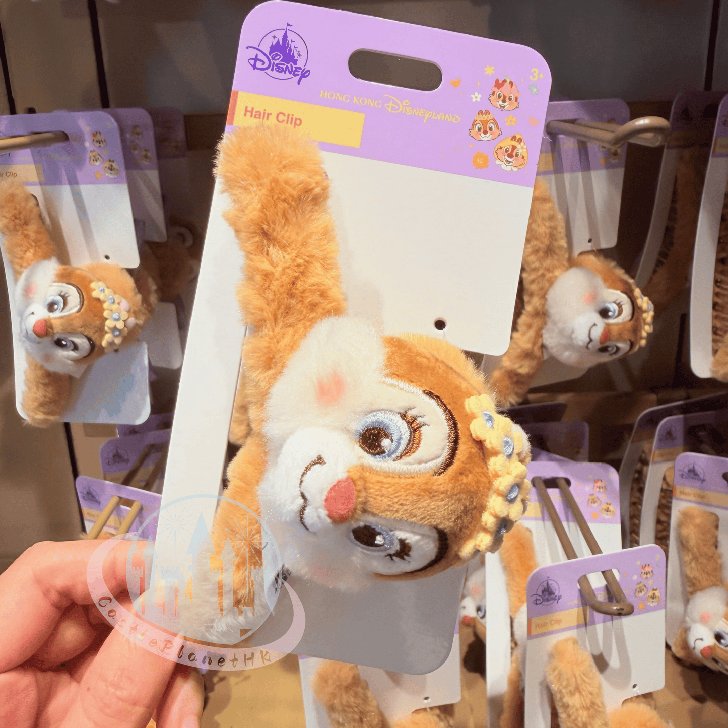 "Pre-Order" HKDL - Clarice Plush Head Hair Clip, Forest Fairies 2026