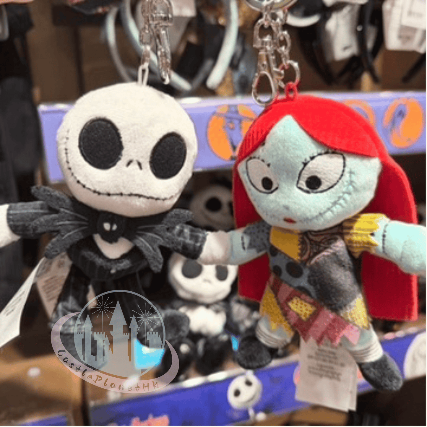 "Pre-Order" HKDL - Sally & Jack The Nightmare Before Christmas Plush Bag Charm set, Halloween 2026