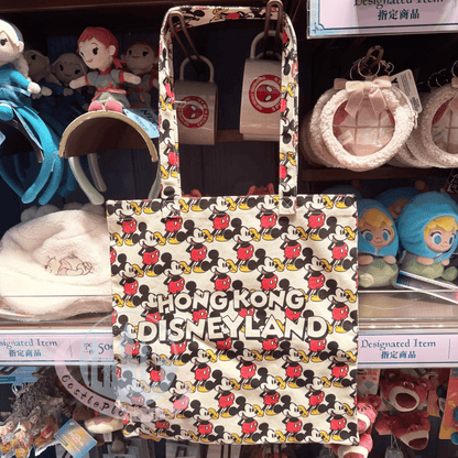 "Pre-Order" HKDL - Mickey Mouse Full Print with Park Logo Canvas Tote Bag