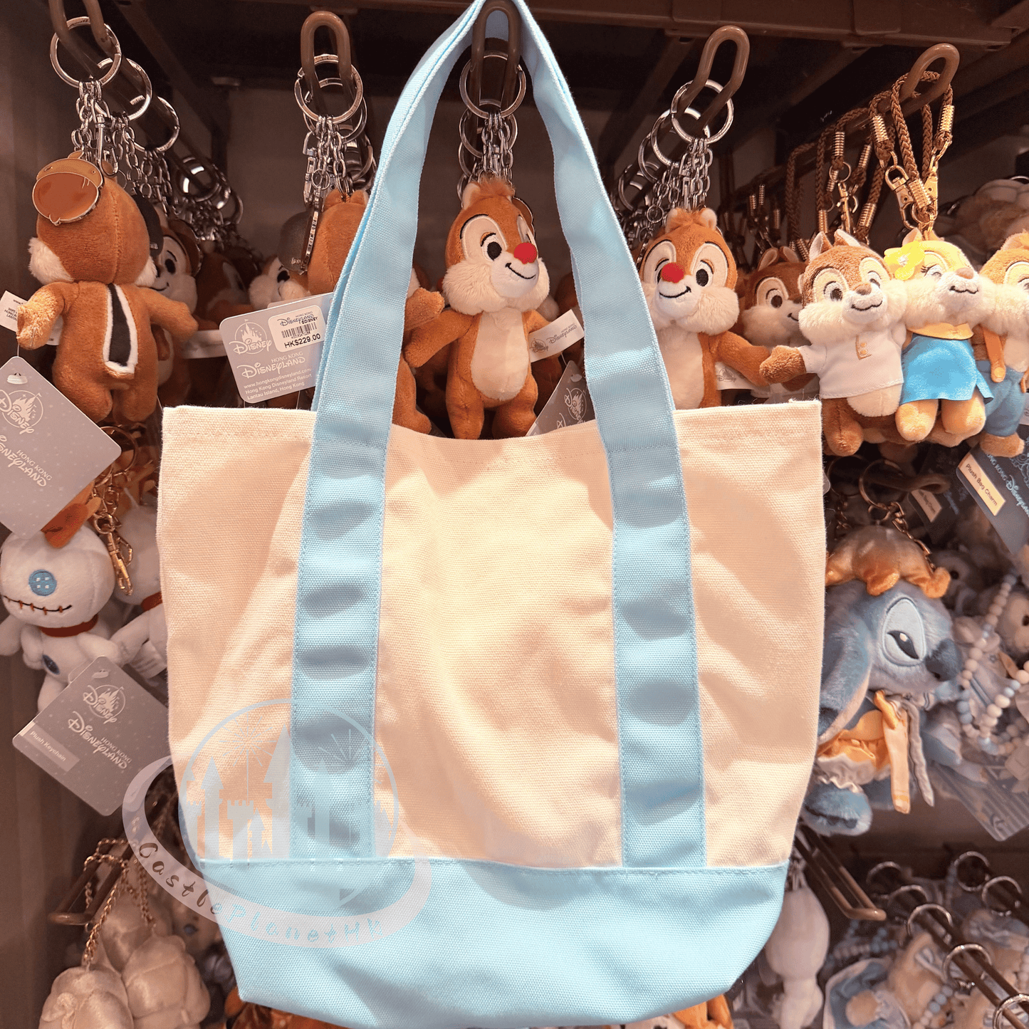 "Pre-Order" HKDL - Stitch & Scrump Plush Face Tote Bag