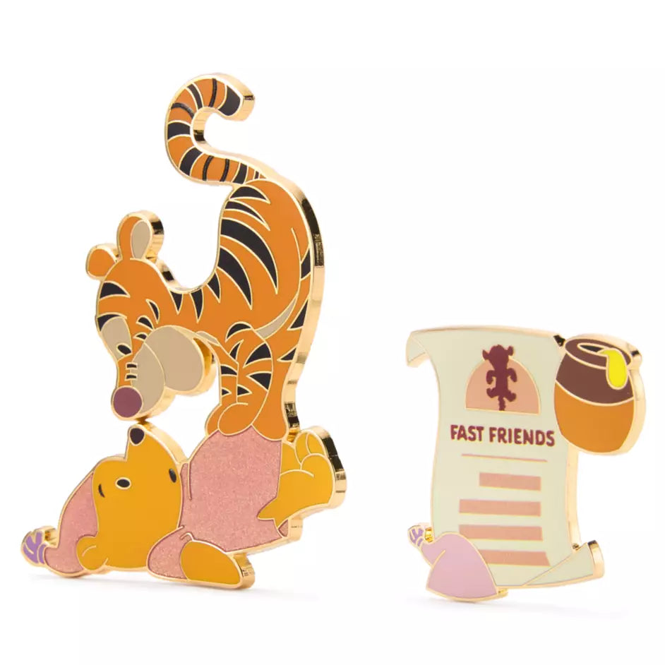 "Pre-Order" HKDL - Winnie the Pooh and Tigger Pin Set, Hundred Acre Wood Series, September