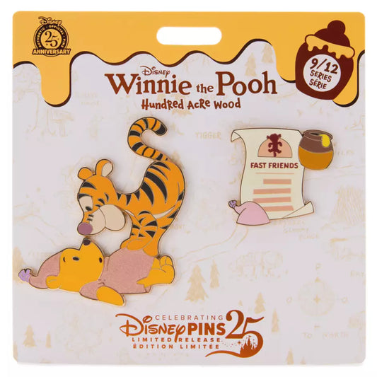 "Pre-Order" HKDL - Winnie the Pooh and Tigger Pin Set, Hundred Acre Wood Series, September