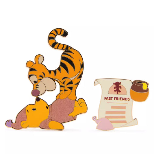HKDL - Winnie the Pooh and Tigger Pin Set, Hundred Acre Wood Series, September【Ready Stock】
