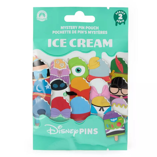 "Pre-Order" HKDL - Disney Ice Cream 5-Pc. Mystery Pin Pouch Blind Pack, Series 2