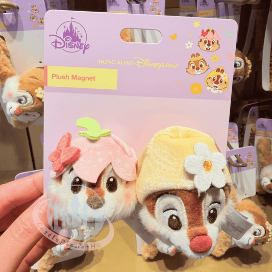 "Pre-Order" HKDL - Chip 'n' Dale Plush Magnet Set of 2, Forest Fairies 2026