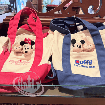 "Pre-Order" HKDL - Mickey & Duffy Plush Face Tote Bag