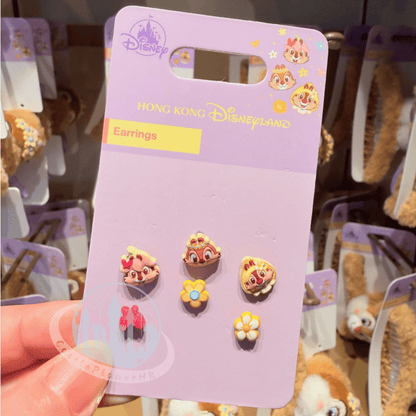"Pre-Order" HKDL - Chip 'n' Dale Earrings set of 6, Forest Fairies 2026