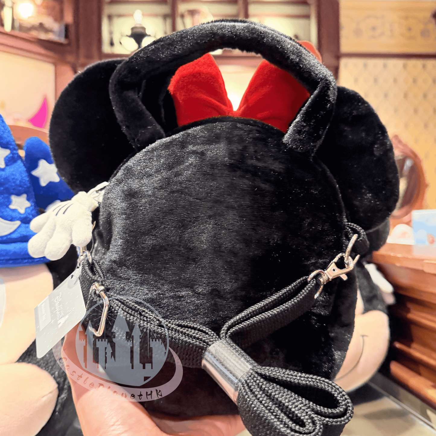 "Pre-Order" HKDL - Minnie Mouse Plush Face Crossbody Bag