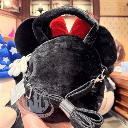 "Pre-Order" HKDL - Minnie Mouse Plush Face Crossbody Bag