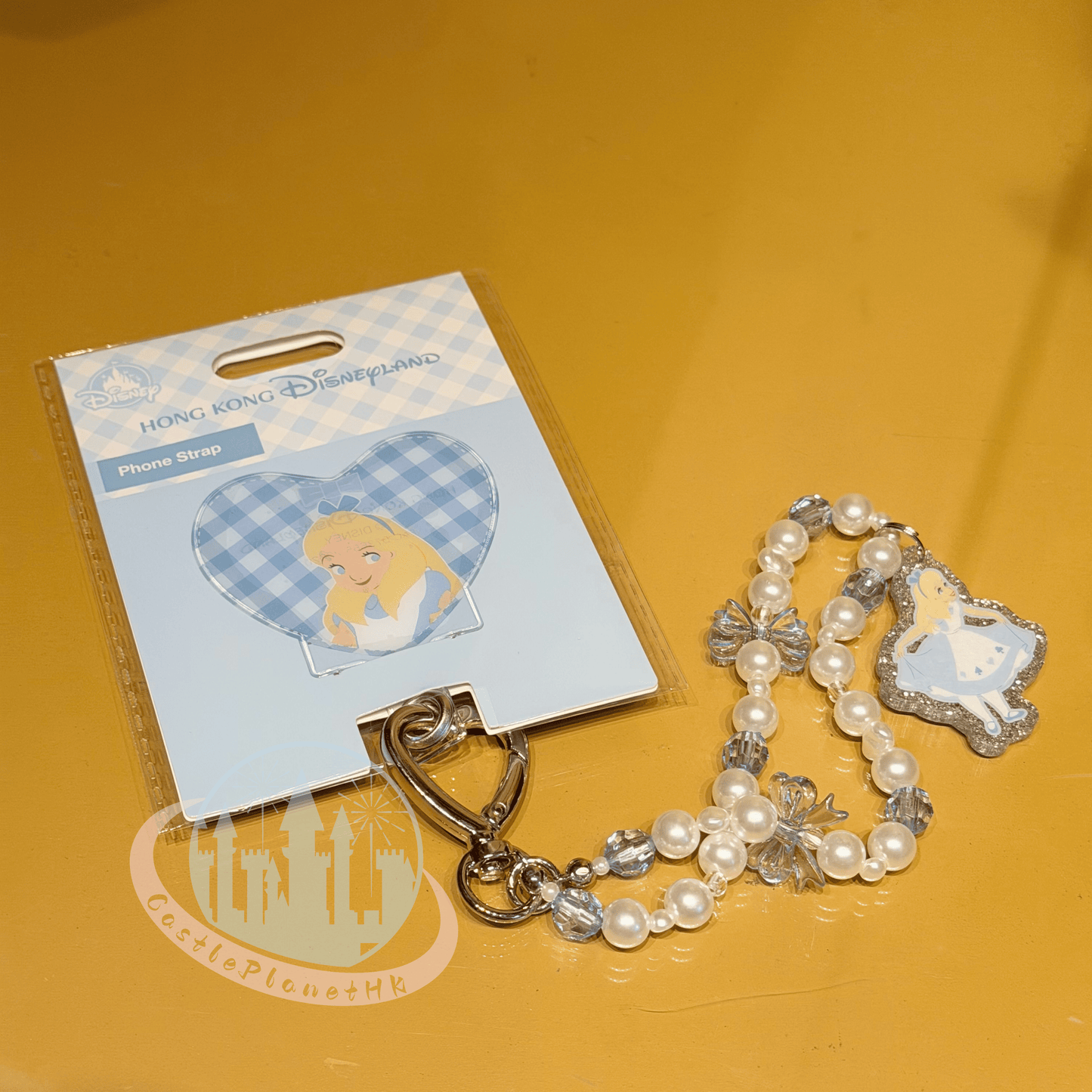 "Pre-Order" HKDL - Alice Pearl Phone Strap, Alice in Wonderland 75th Anniversary 2026