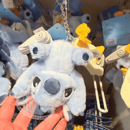 "Pre-Order" HKDL - Stitch with Duckling Plush Bag Charm, Lilo and Stitch Summer 2026