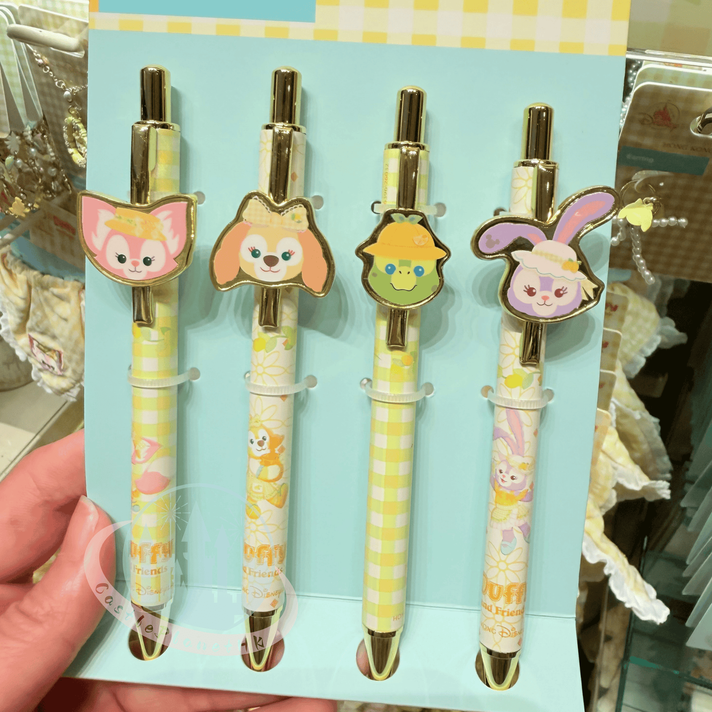 "Pre Order" HKDL - Olu Mel, StellaLou, CookieAnn & LinaBell Acrylic Pen set, Duffy and Friends Lemon Fiesta 2026
