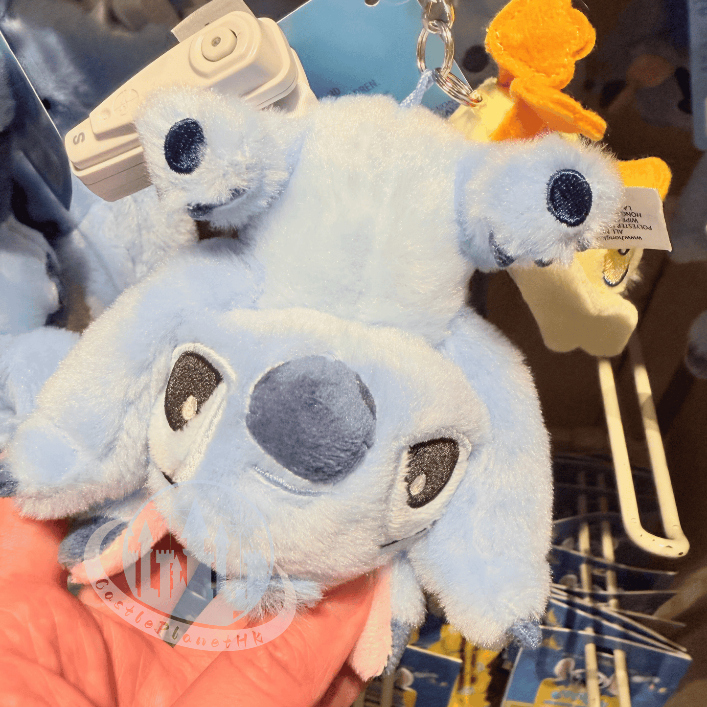 "Pre-Order" HKDL - Stitch with Duckling Plush Bag Charm, Lilo and Stitch Summer 2026