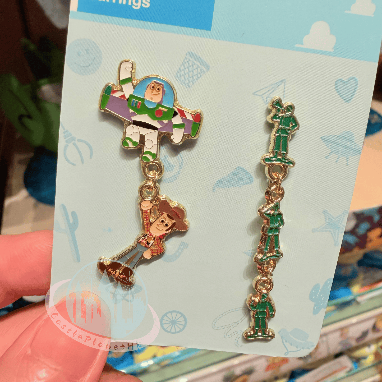 "Pre-Order" HKDL - Woody and Buzz Lightyear earrings, Toy Story 2026