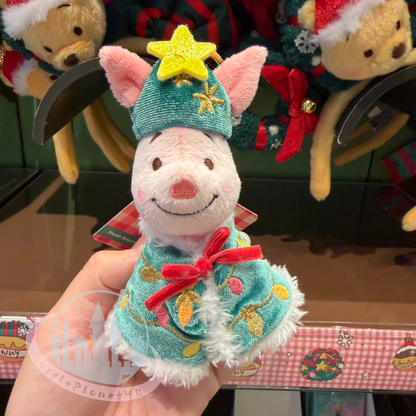"Pre-Order" HKDL - Piglet Plush Keychain, Winnie the Pooh 2025 Christmas