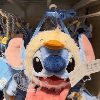 "Pre-Order" HKDL - Stitch cos Duck Plush Face mini Bag, Lilo and Stitch Summer 2026