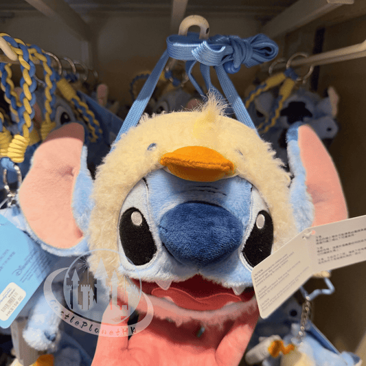 "Pre-Order" HKDL - Stitch cos Duck Plush Face mini Bag, Lilo and Stitch Summer 2026