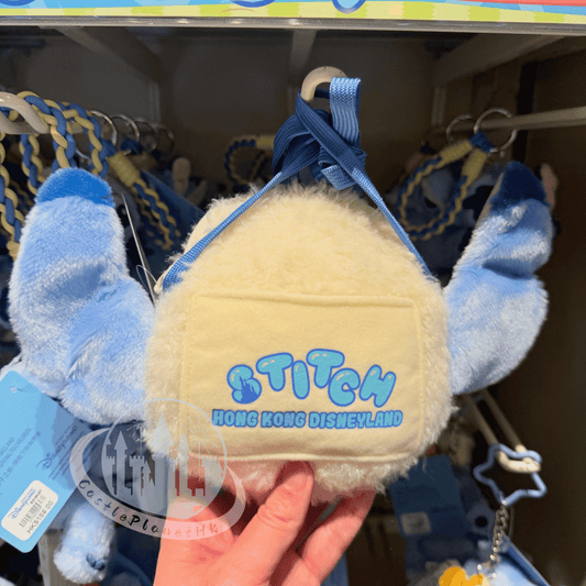"Pre-Order" HKDL - Stitch cos Duck Plush Face mini Bag, Lilo and Stitch Summer 2026