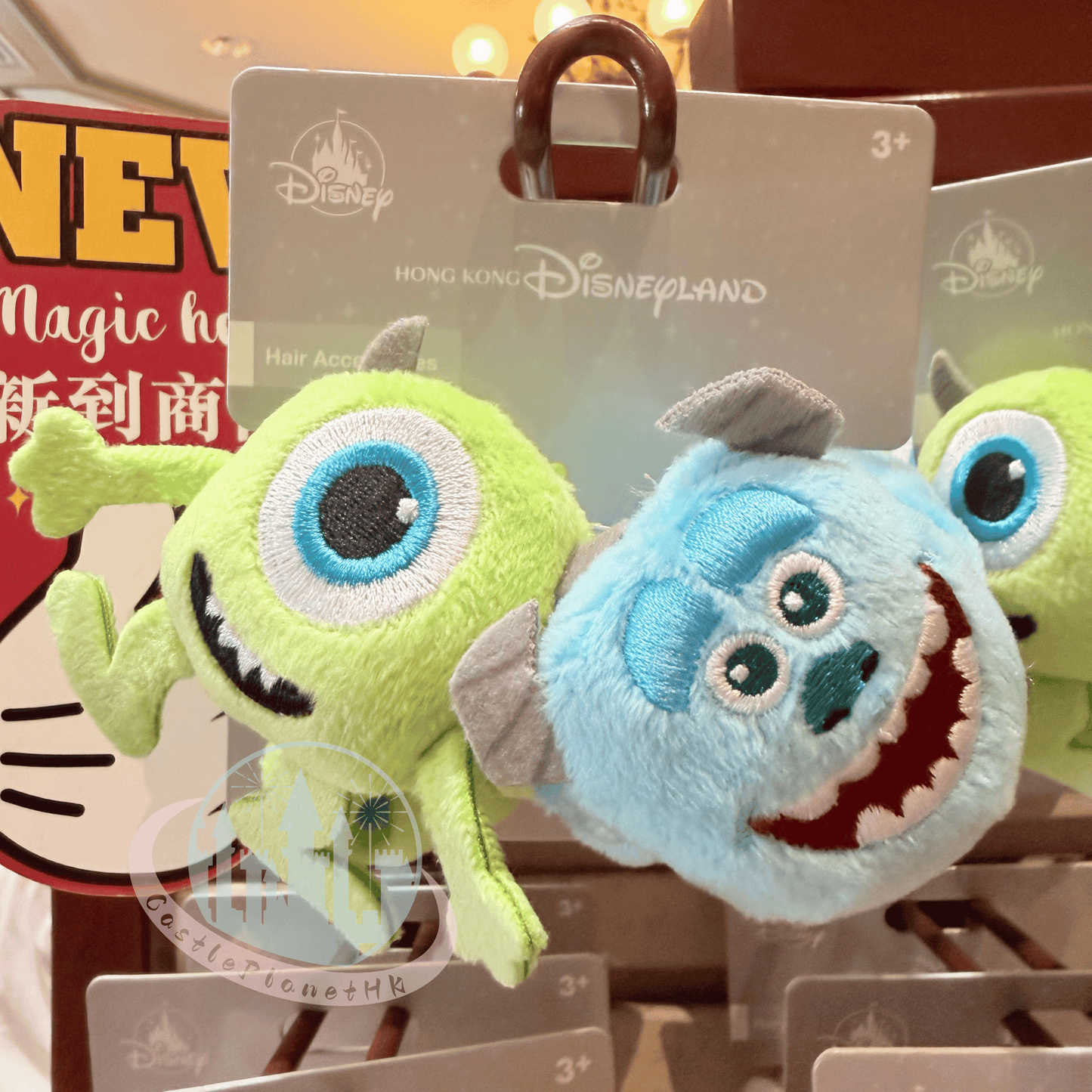 "Pre-Order" HKDL - Mike and Sulley Hair Scrunchie, Monsters, Inc. 2026