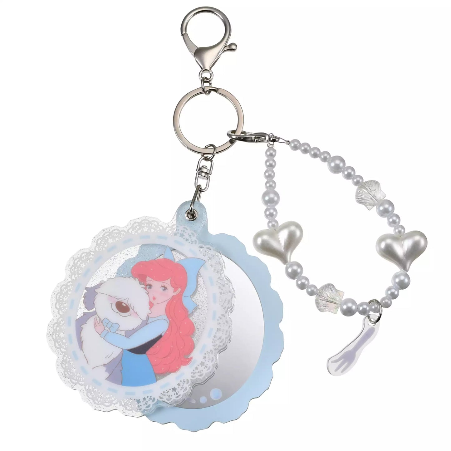 "Pre-Order" JDS - Ariel & Max Keychain with Mirror, Illustrated by mikko 2026
