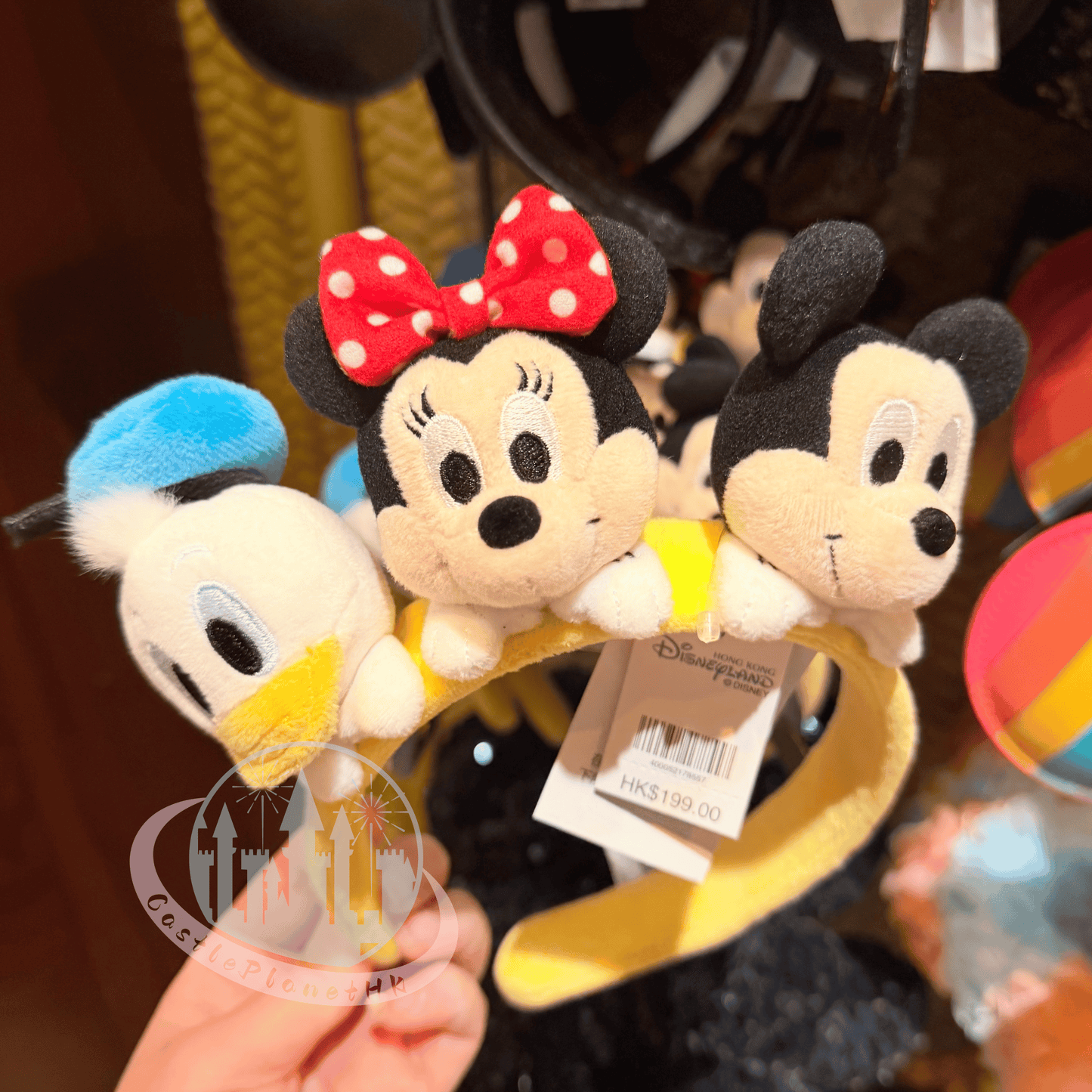"Pre-Order" HKDL - Mickey, Minnie, and Donald "Peek-a-Boo" Plush Headband for Adults
