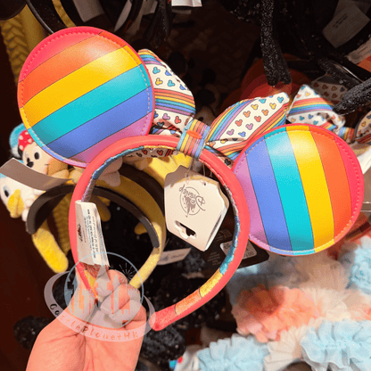 "Pre-Order" HKDL - Minnie Mouse Rainbow ears Headband for Adults, Pride 2026