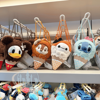 "Pre-Order" HKDL - Stitch Plush Keychain,  Ice Cream Cone 2026