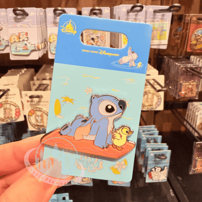 "Pre-Order" HKDL - Stitch & Duckling Surfing  Pin, Lilo and Stitch Summer 2026