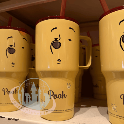 "Pre-Order" HKDL - Winnie the Pooh Face Straw Tumbler with Handle
