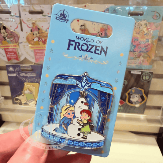 "Pre-Order" HKDL - Young Anna, Elsa, and Olaf Pin, World of Frozen 2026