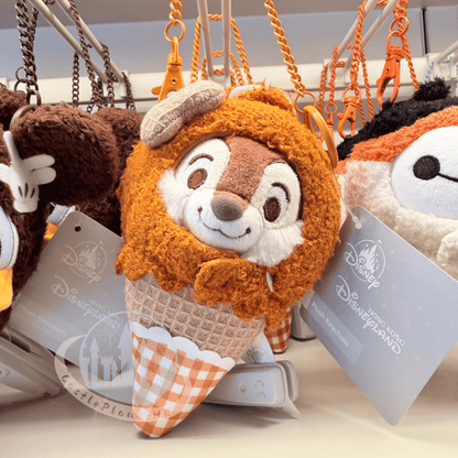 "Pre-Order" HKDL - Chip Plush Keychain,  Ice Cream Cone 2026