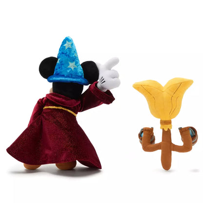 "Pre-Order" HKDL - Sorcerer Mickey Mouse and Magic Broom Plush Set, Fantasia 85th Anniversary