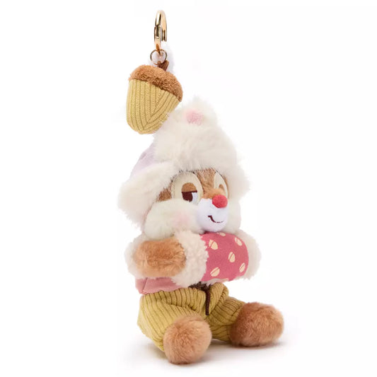 “Pre-order” HKDL - Chip Winter Plush Keychain, Chip 'n Dale
