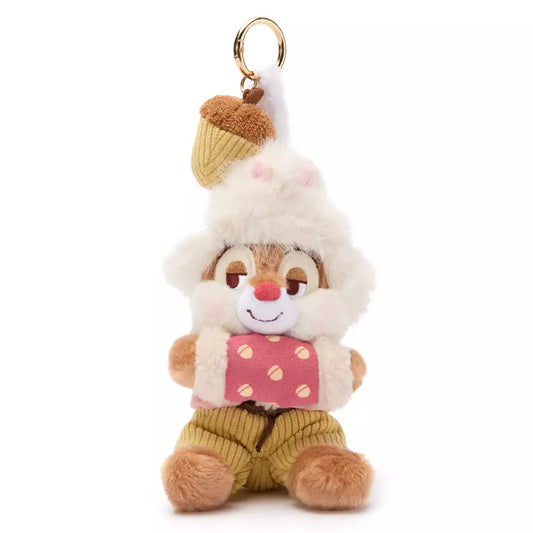 “Pre-order” HKDL - Chip Winter Plush Keychain, Chip 'n Dale