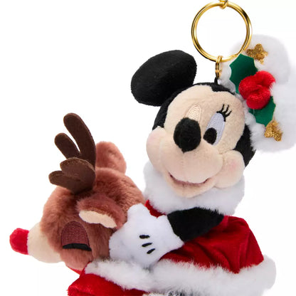 "Pre-Order" HKDL - Minnie Mouse Plush Keychain, Disney Christmas 2025