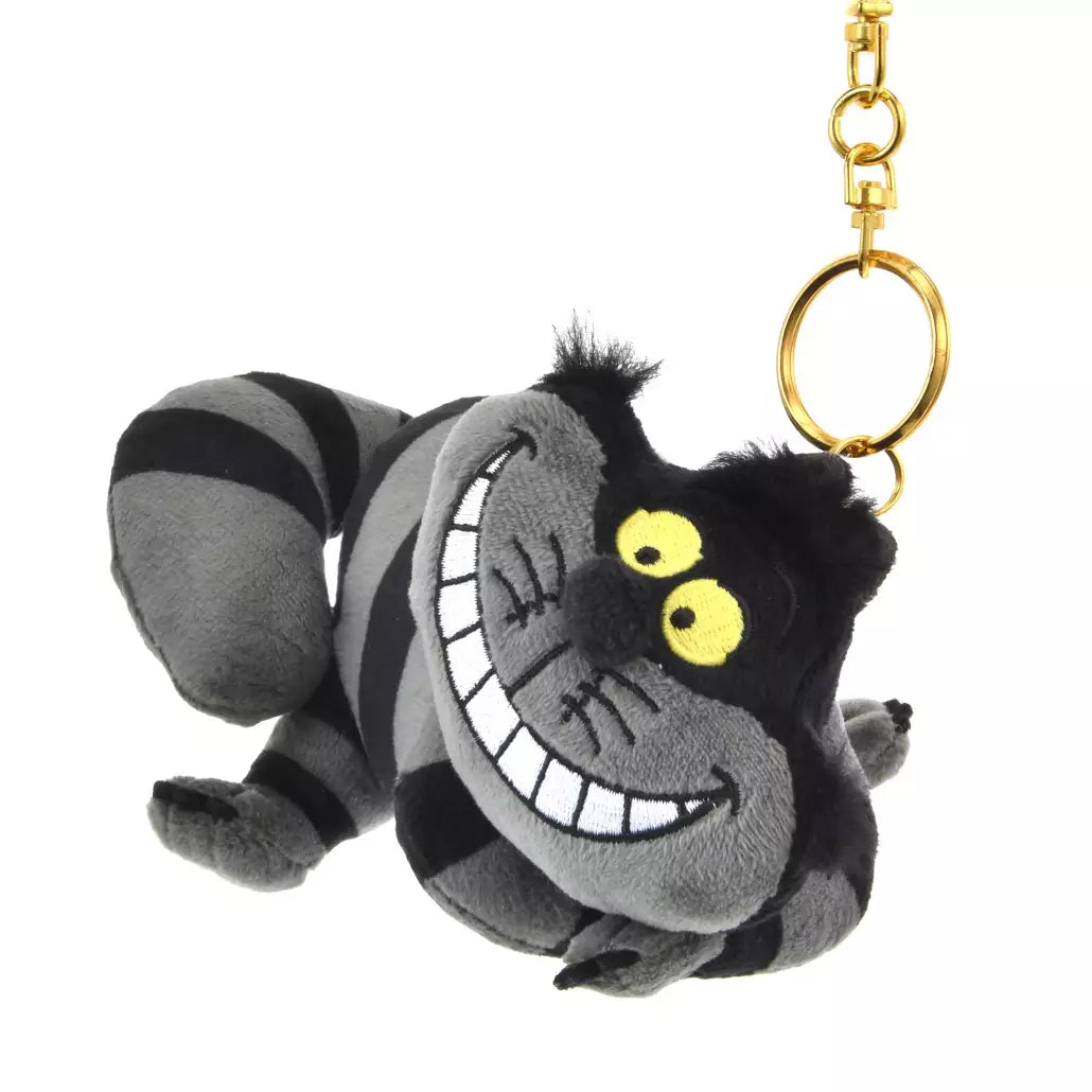 “Pre-order” HKDL - Cheshire Cat Glow-in-the-Dark Black Plush Keychain, Alice in Wonderland