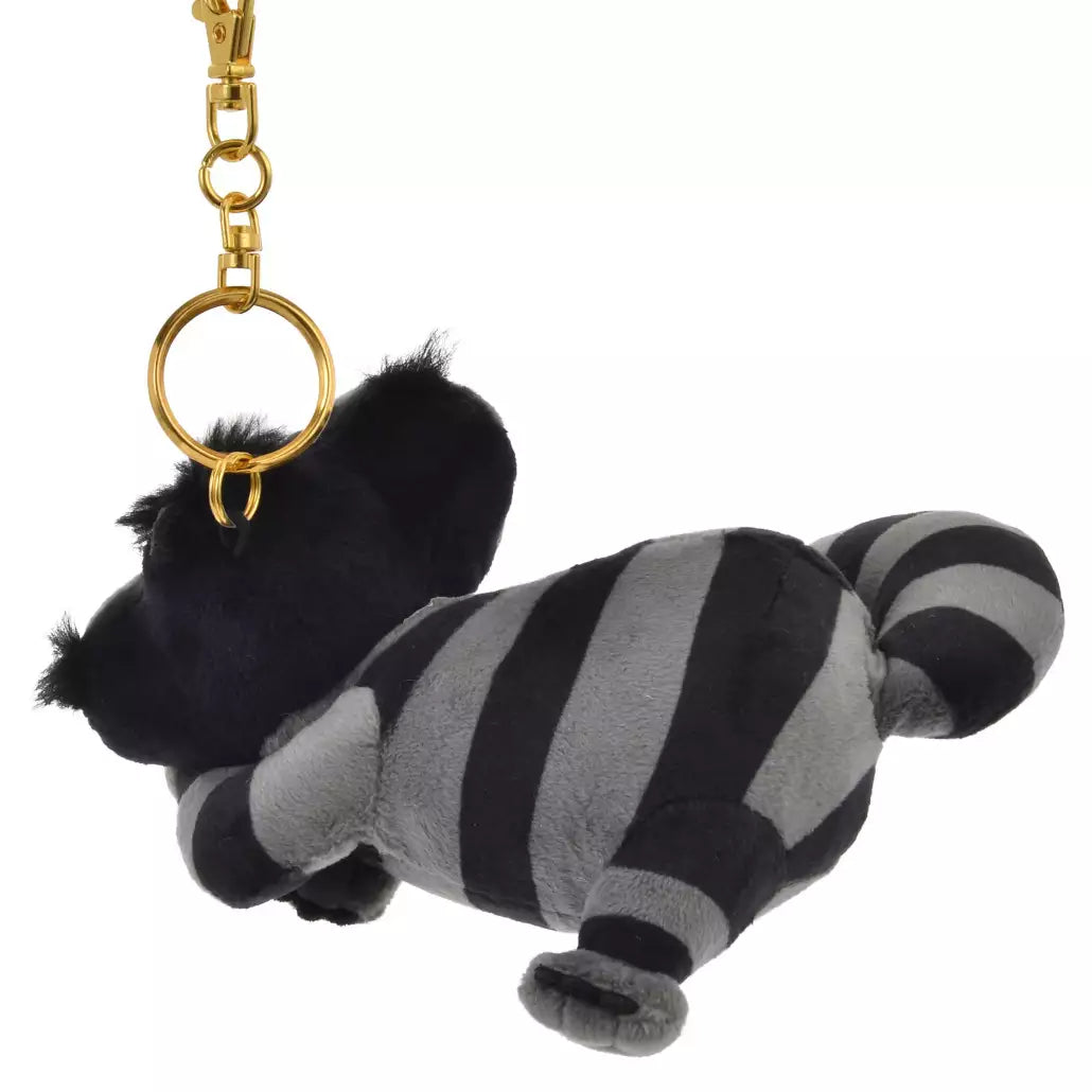 “Pre-order” HKDL - Cheshire Cat Glow-in-the-Dark Black Plush Keychain, Alice in Wonderland