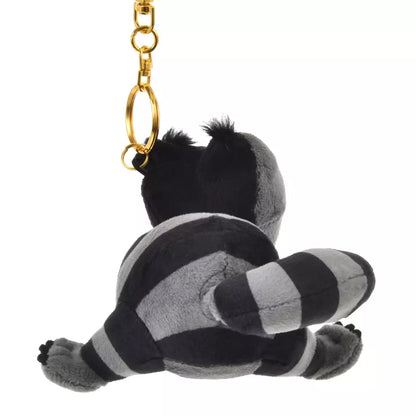“Pre-order” HKDL - Cheshire Cat Glow-in-the-Dark Black Plush Keychain, Alice in Wonderland