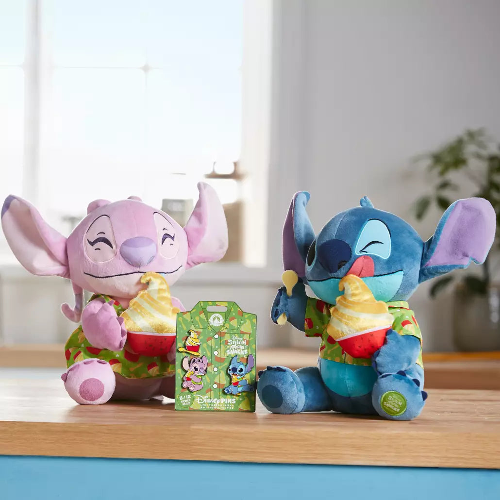 “Pre-order” HKDL - Angel Stitch Attacks Snacks Plush, Pineapple Swirl, August