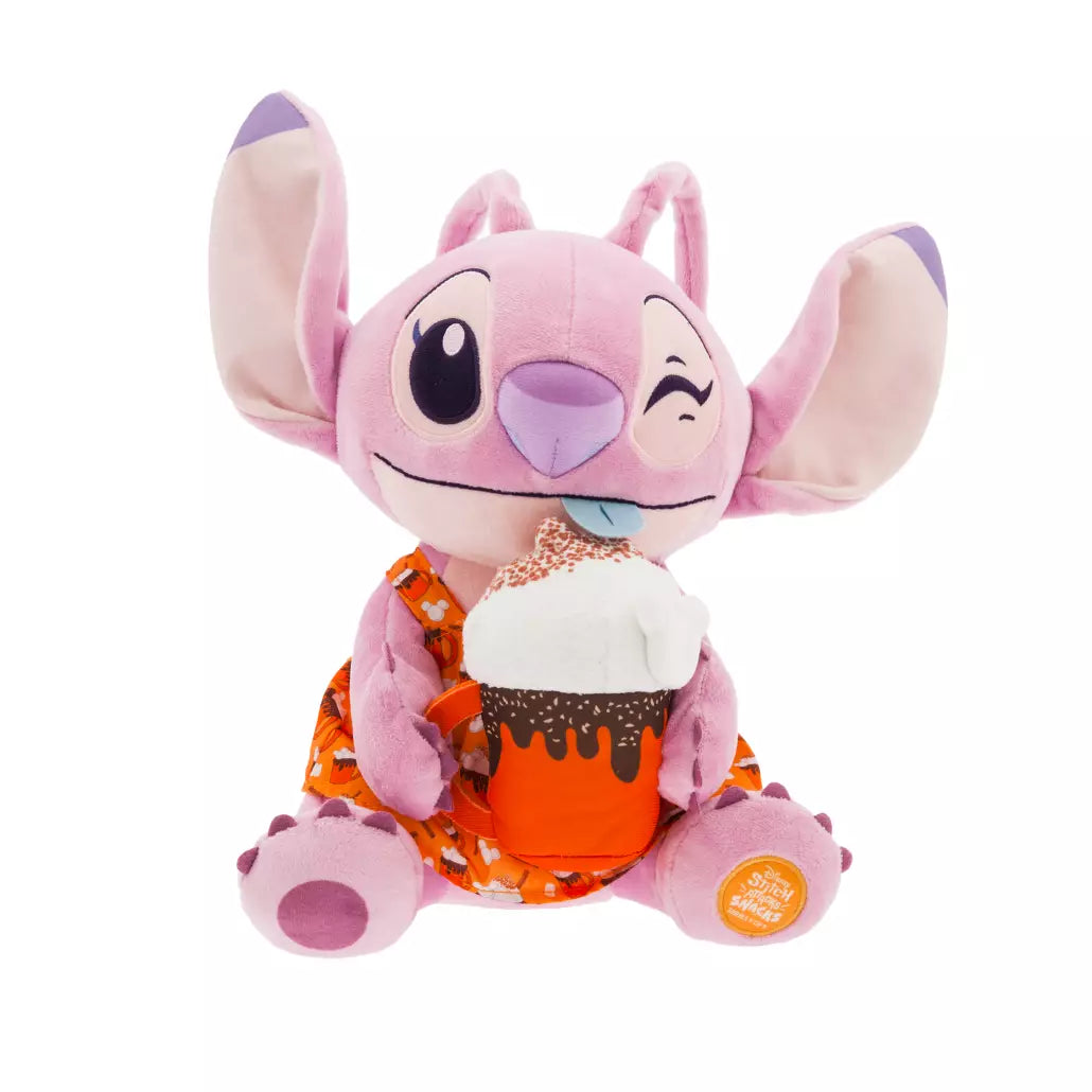 “Pre-order” HKDL - Angel, Stitch Attacks Snacks Plush, Hot Chocolate, December