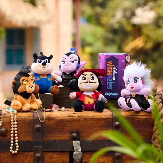 "Pre-Order" HKDL - Disney Wishables Shimmer Mystery Plush Blind Box, Disney Villains