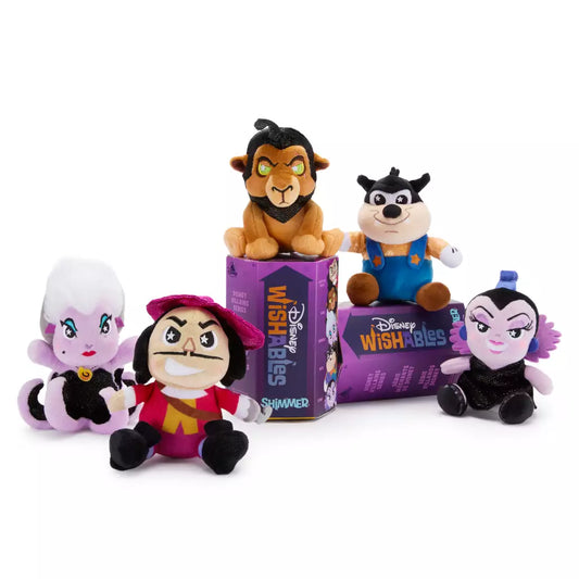 "Pre-Order" HKDL - Disney Wishables Shimmer Mystery Plush Blind Box, Disney Villains