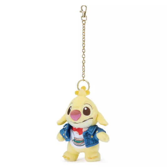 “Pre-order” HKDL - Reuben Denim Plush Keychain, Lilo & Stitch