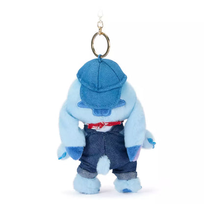 “Pre-order” SHDR/HKDL - Stitch Denim Plush Keychain, Lilo & Stitch